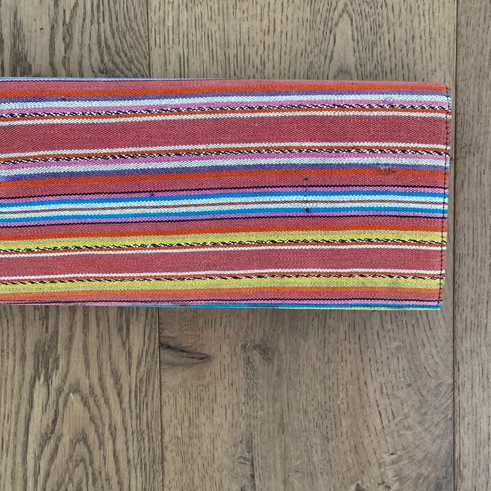 Ronny Kobo Striped Clutch